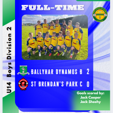 U14 Division 2: Ballyhar B 2 - St Brendan's Park C 0